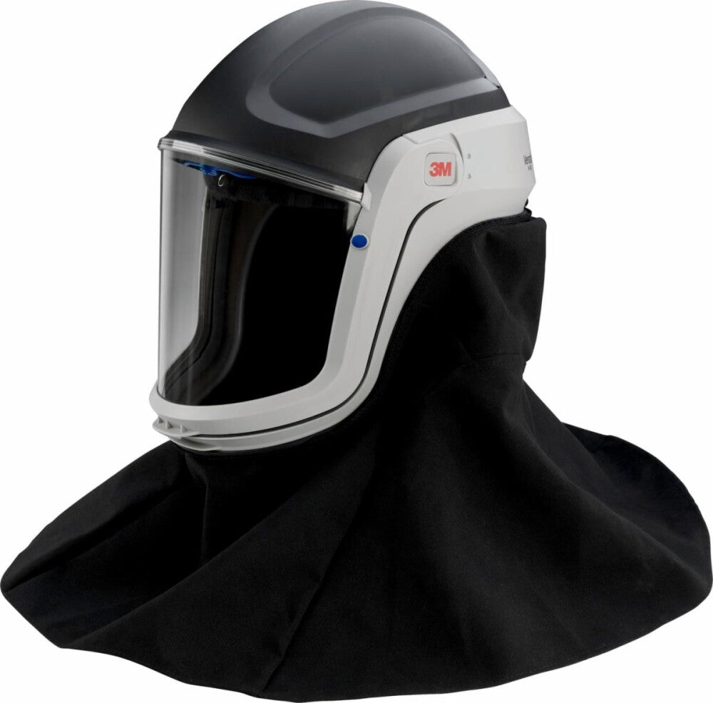3M M-407 helm met schouderbedekking brw.
