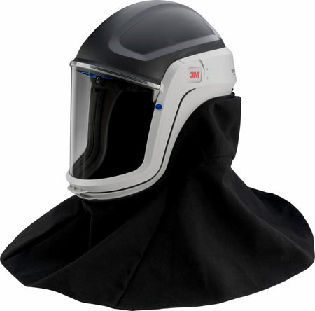 3M M-407 helm met schouderbedekking brw.