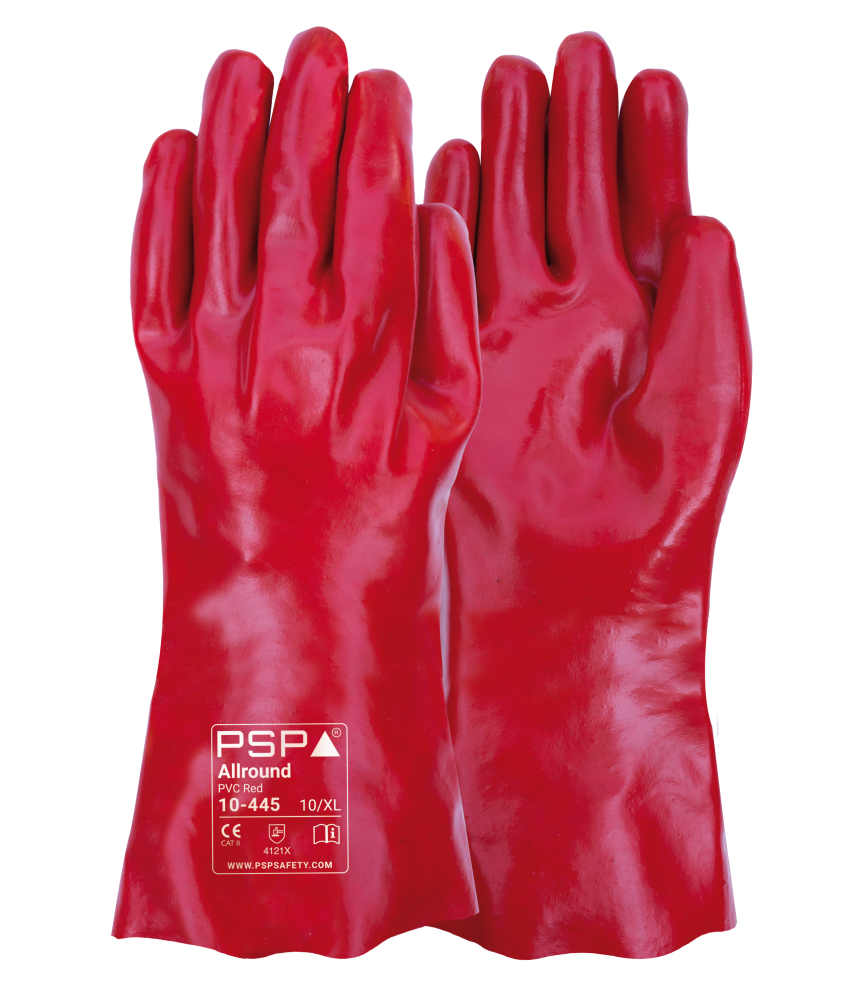 10-445 Allround PVC Red Werkhandschoen - Duopro.nl