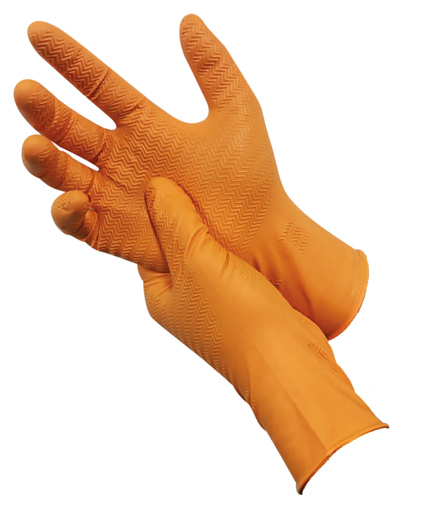 60-246 Single Use Nitrile Gripper Orange Pro - Duopro.nl