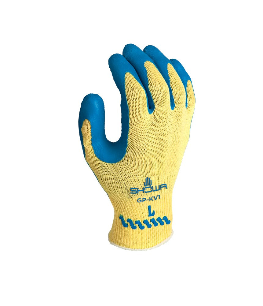 Showa GP-KV1 Kevlar geel/blauw, mt 7-S