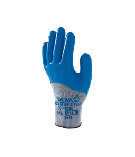 Showa 305 Latex grijs/blauw, mt 10-XL