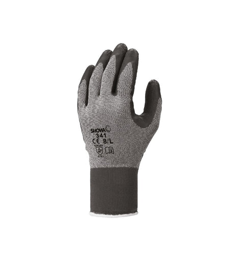 Showa 341 Latex grijs/zwart, mt 7-M