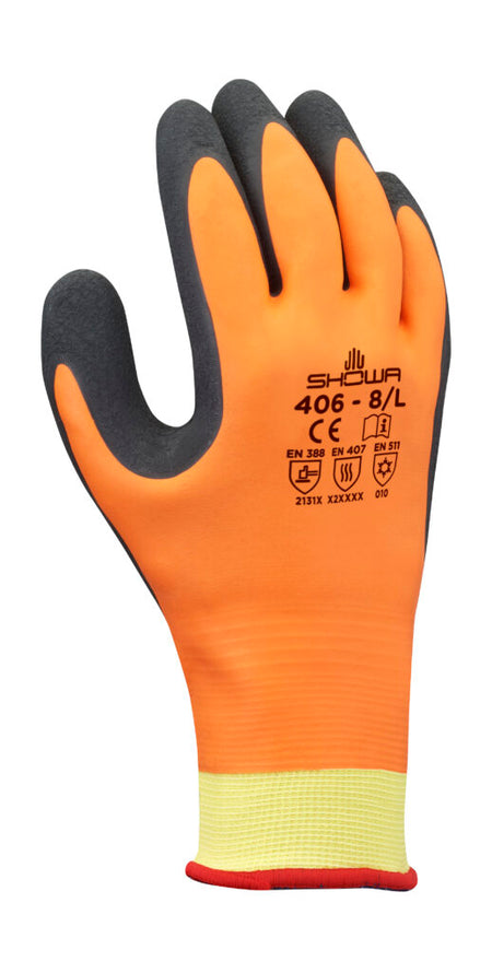 Showa 406 Latex Cold oranje mt 7-M