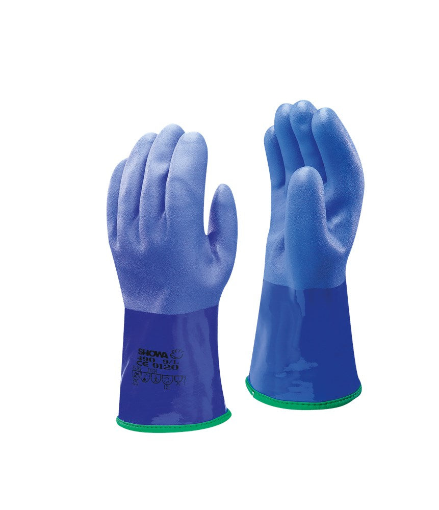 Showa 490 PVC Cold blauw, mt 8-M