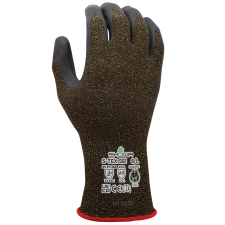 Showa S-TEX 581 grijs/zwart, mt 6-S