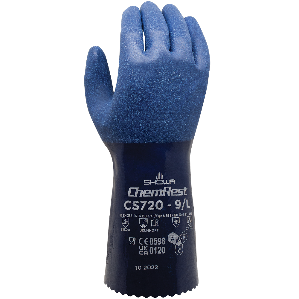 Showa 720CS Nitrile blauw, mt 10-XL