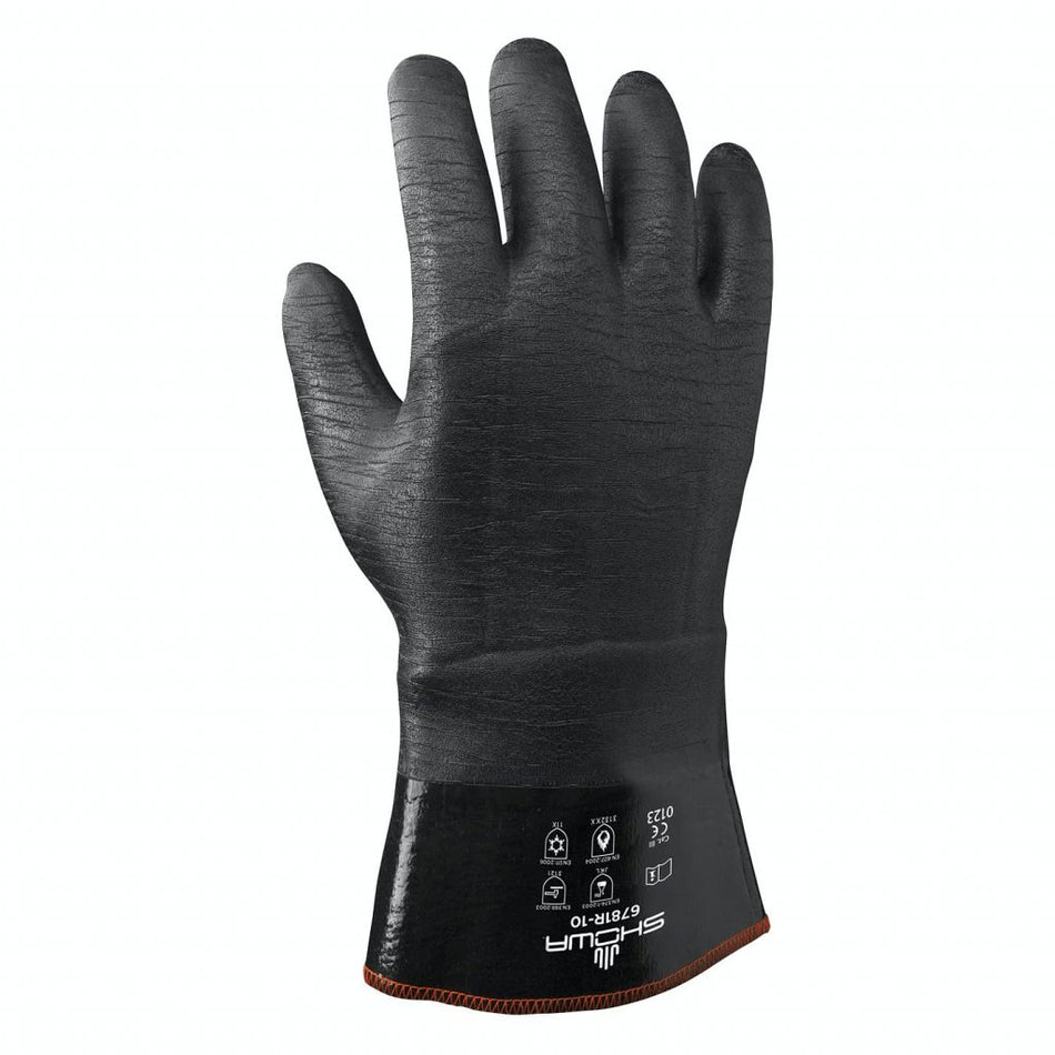 Showa 6781R zwart, mt 10-L