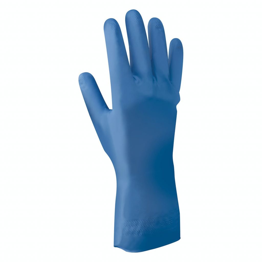 Showa 707FL Nitrile blauw, mt 6/XS