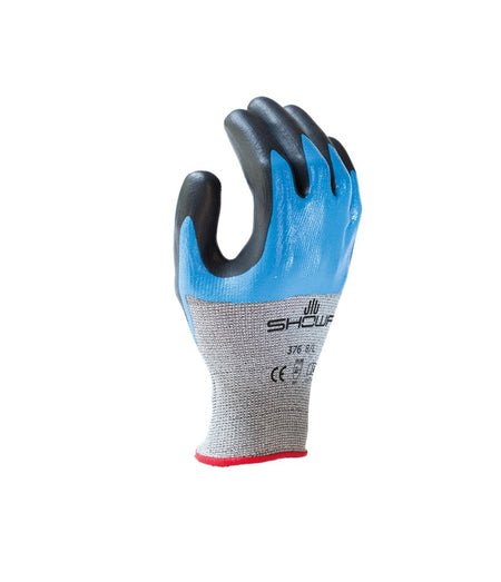 Showa S-TEX 376 blauw/zwart, mt 7-M
