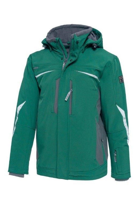Softshell winterjack 318 groen/grijs 4XL