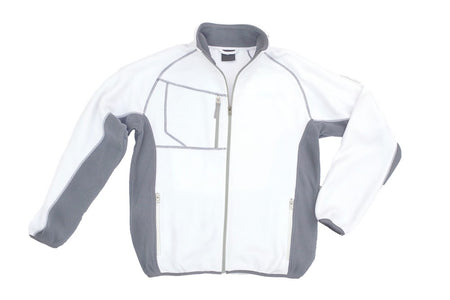 Fleece jack Champ 211 wit/grijs mt 4XL