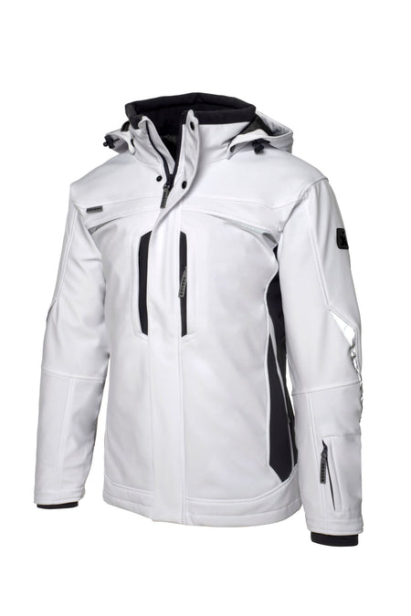 Softshell winterjack 318 wit/grijs XL