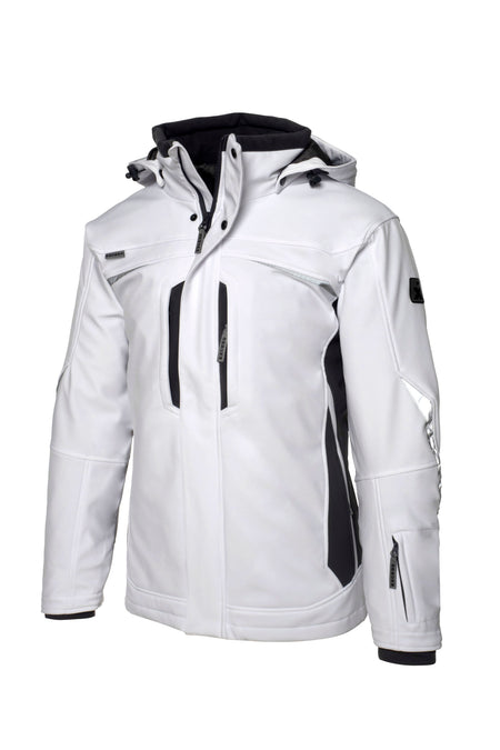 Softshell winterjack 318 wit/grijs XL