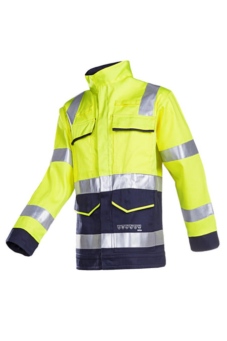 010V Vest Milau fluo geel/marine 062