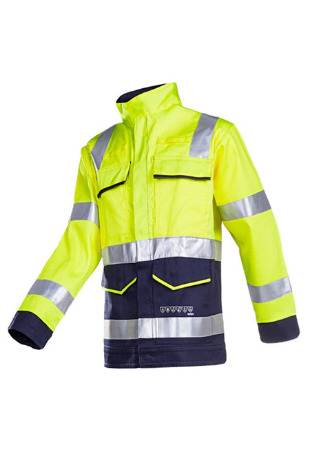 010V Jas Vendat fluo geel/marine 064