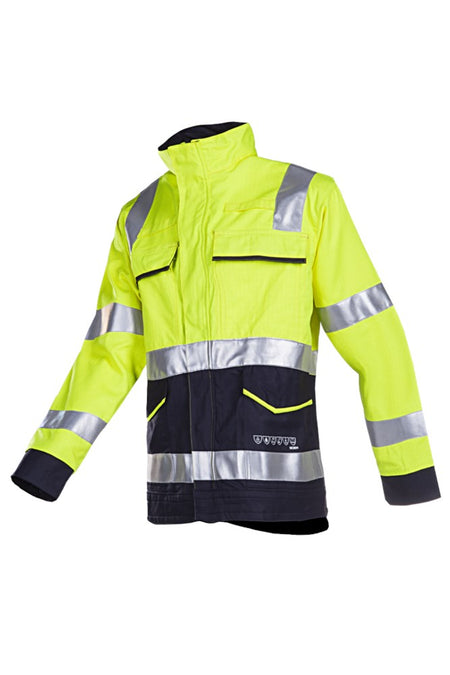 020V Vest Reggio fluo geel/marine 052