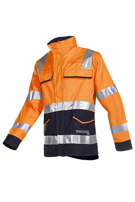 020V Vest Larrau fluo oranje/marine 044
