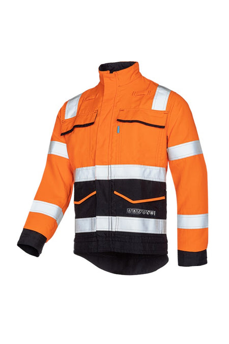 020V Blouson Orlu fluo oranje/marine 046