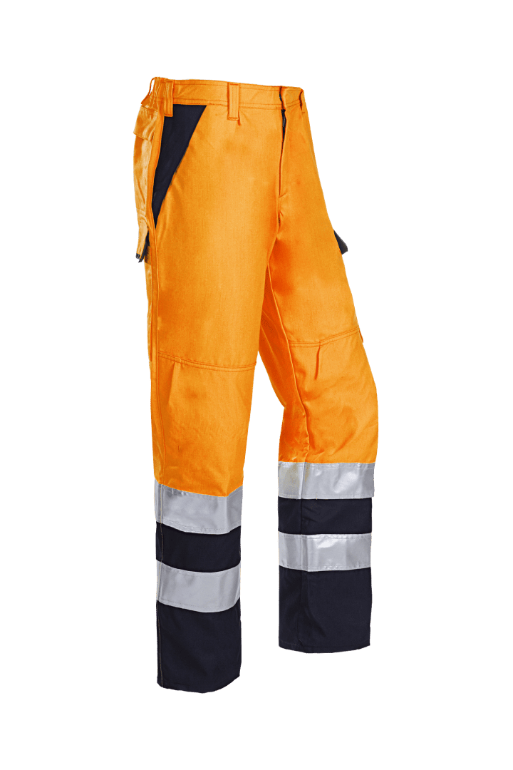 022V Broek Arudy fluo oranje/marine P52