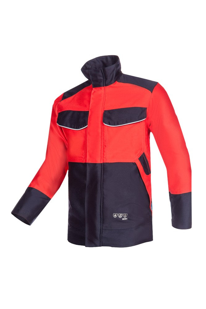 039V Vest Lonic Rood/Blauw 046