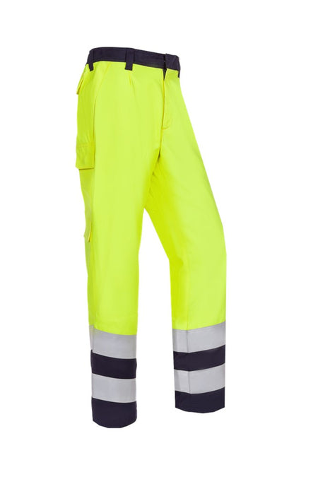 060V Broek Karden fluo geel/marine R56