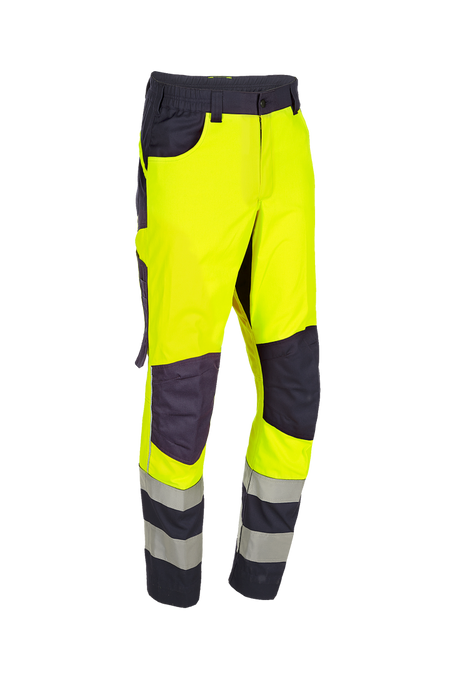 083V Broek Turup marine/fluo geel I56