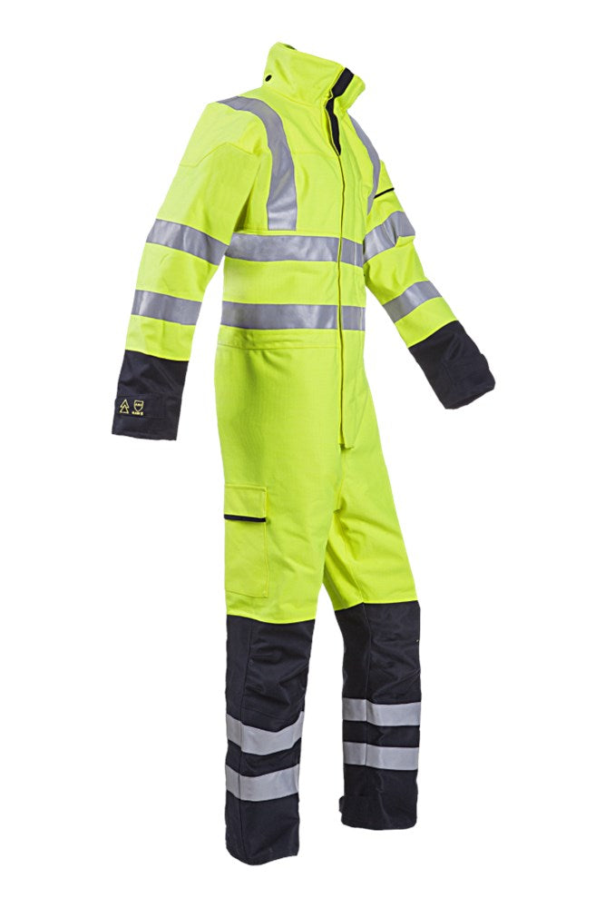 1006 Overall Bowes fluo geel/marine S
