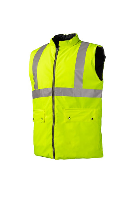 1148 Bodywarmer Arras fluo geel S