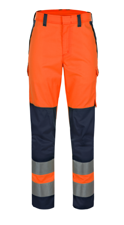 116U Werkbroek Stribor fluo-or./navy I52