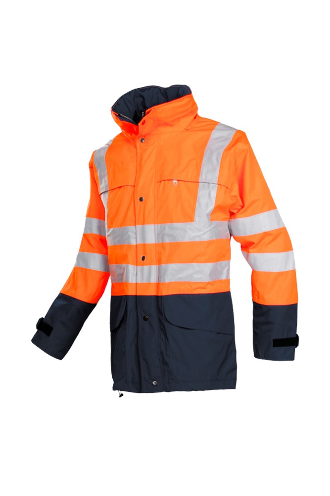 132Z Jas Brighton fluo oranje/marine XS
