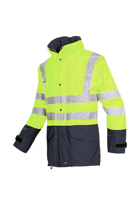 132Z Jas Brighton fluo geel/marine S