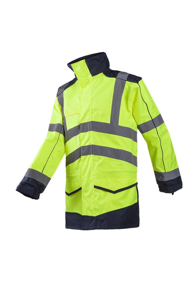 166A Parka Anfield fluo geel/marine S