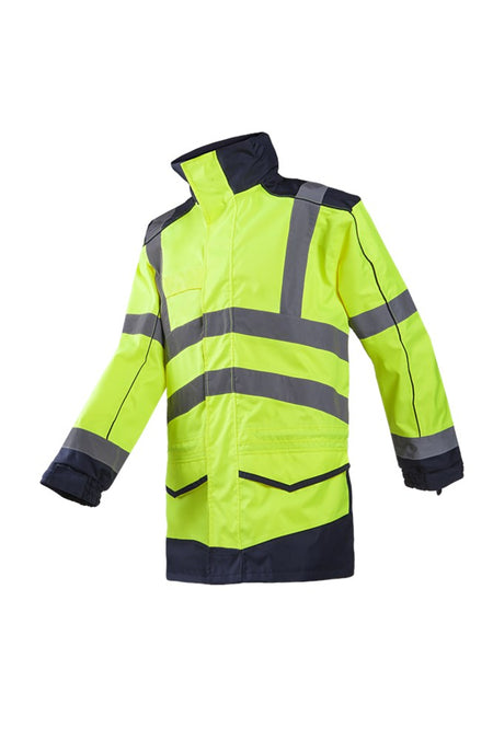 166A Parka Anfield fluo geel/marine 2XL