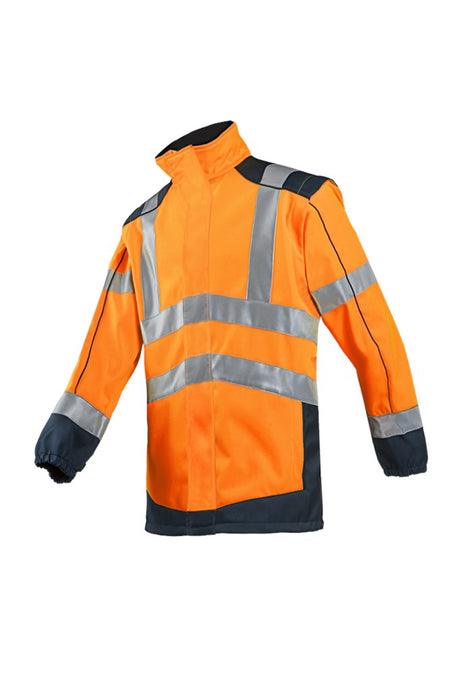 167A Softshell Drayton fl oranje/mar 3XL