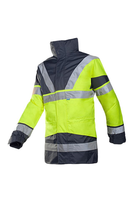 209A Parka Skollfield fluo geel/mar 3XL