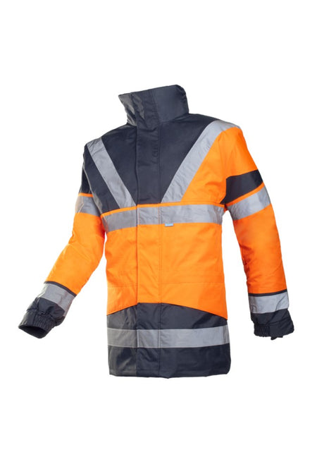 209A Parka Skollfield fl. oranje/mar M