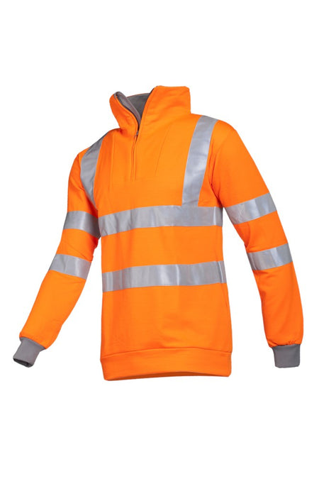 284A HV Sweater Bindal fluo or/grijs L