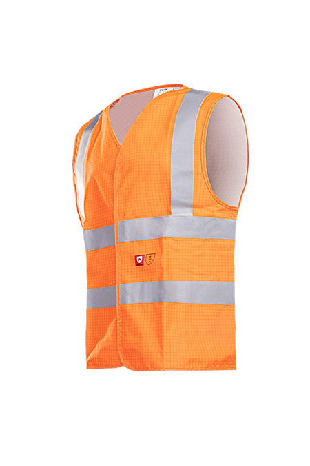307A Waistcoat Hellisan fluo oranje S