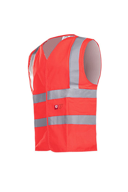 307A Waistcoat Hellisan fluo rood M