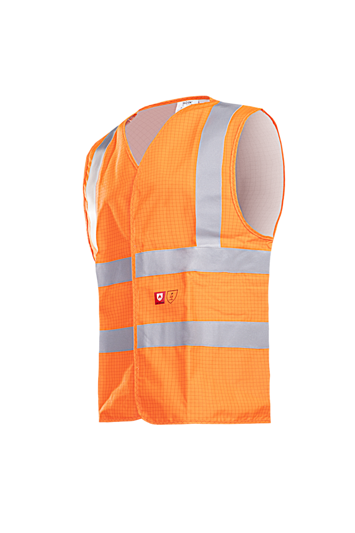 307A WAISTC. HELLISAN Fluo Geel XS