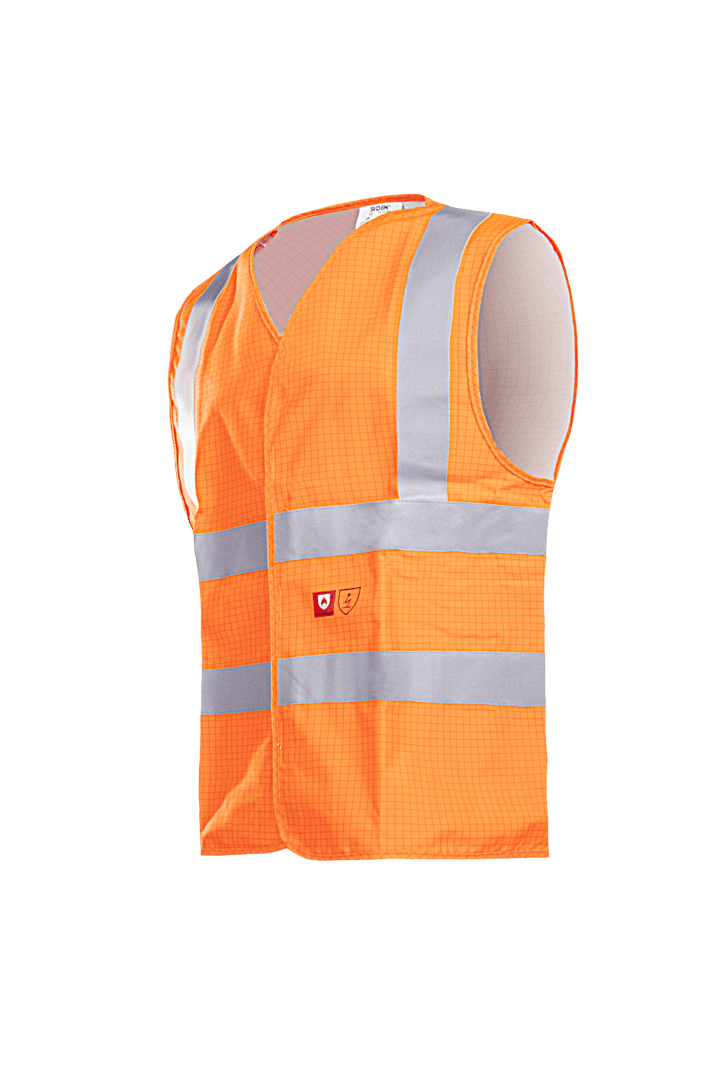 307A WAISTC. HELLISAN Fluo Geel XS