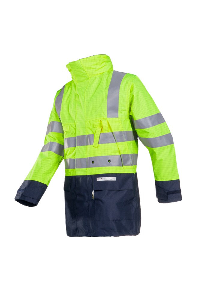 3073 Parka Winseler fluo geel/mar XS