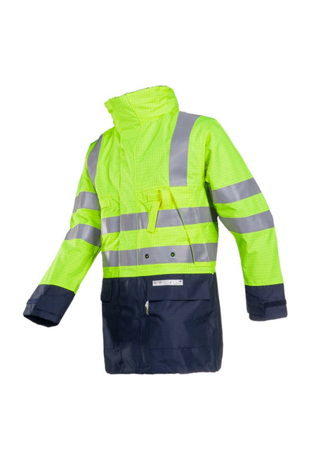 3073 Parka Winseler fluo geel/mar S