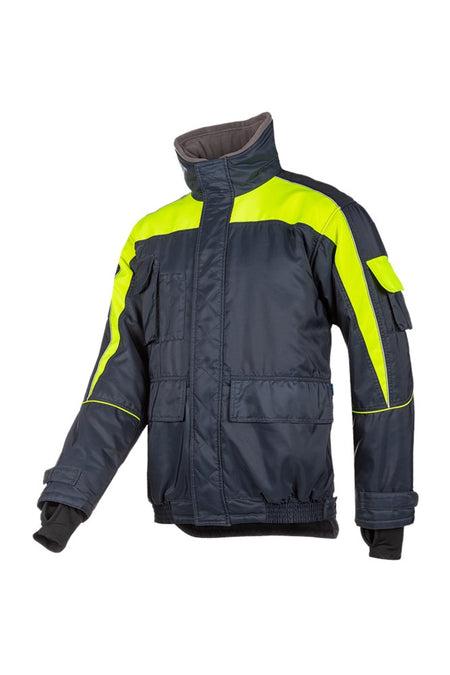 3338 Blouson Nibas fluo geel/marine S