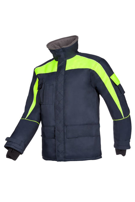 3438 Jas Talau fluo geel/marine XL