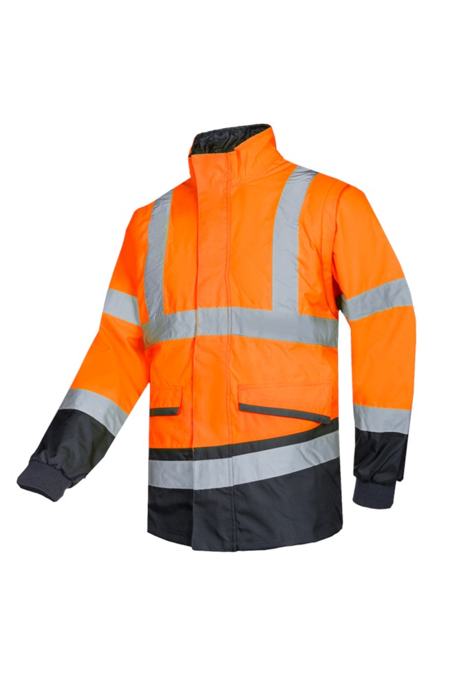 347A Blouson Malbro fl oranje/mar S