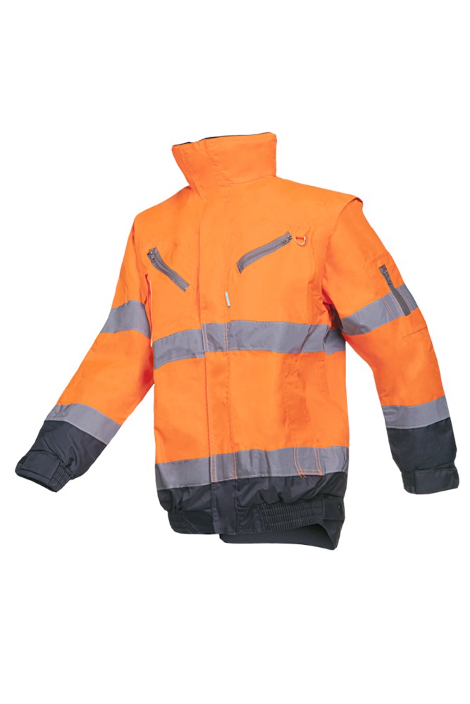 364A Blouson Campbell fl oranje/mar S