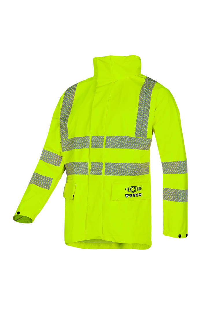 3740 Regenparka Wilkie FR-AS fl geel S