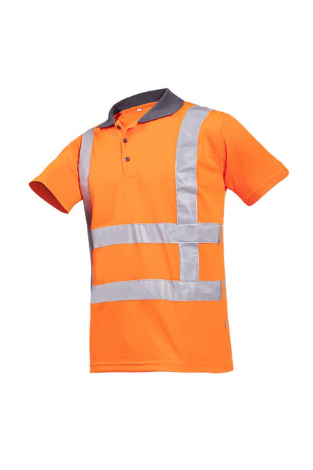 3868 Polo Genari fluo oranje L